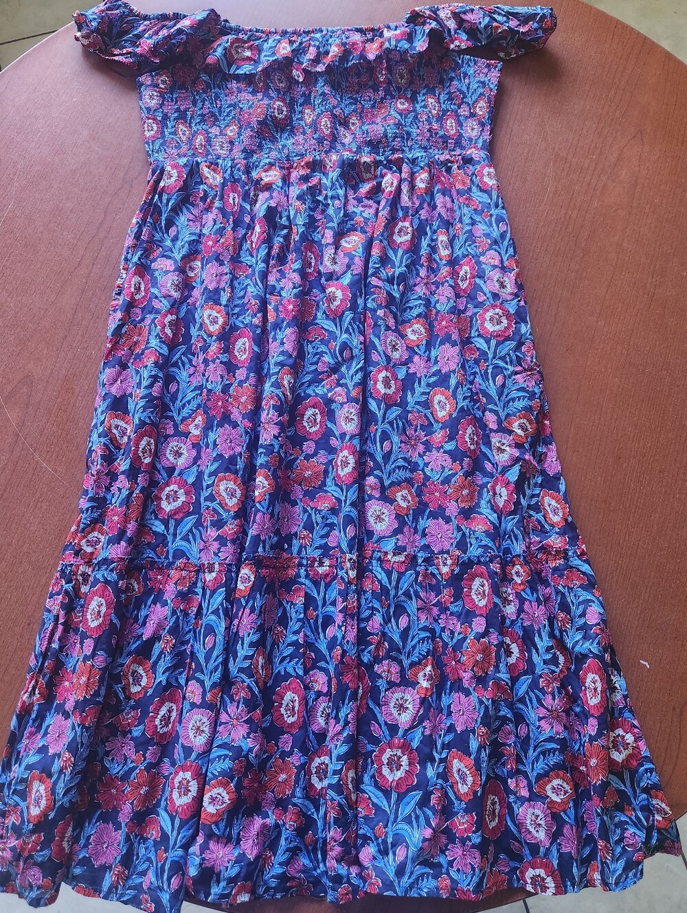 Vineyard Vines Tisbury Smocked  Floral Mini Dress